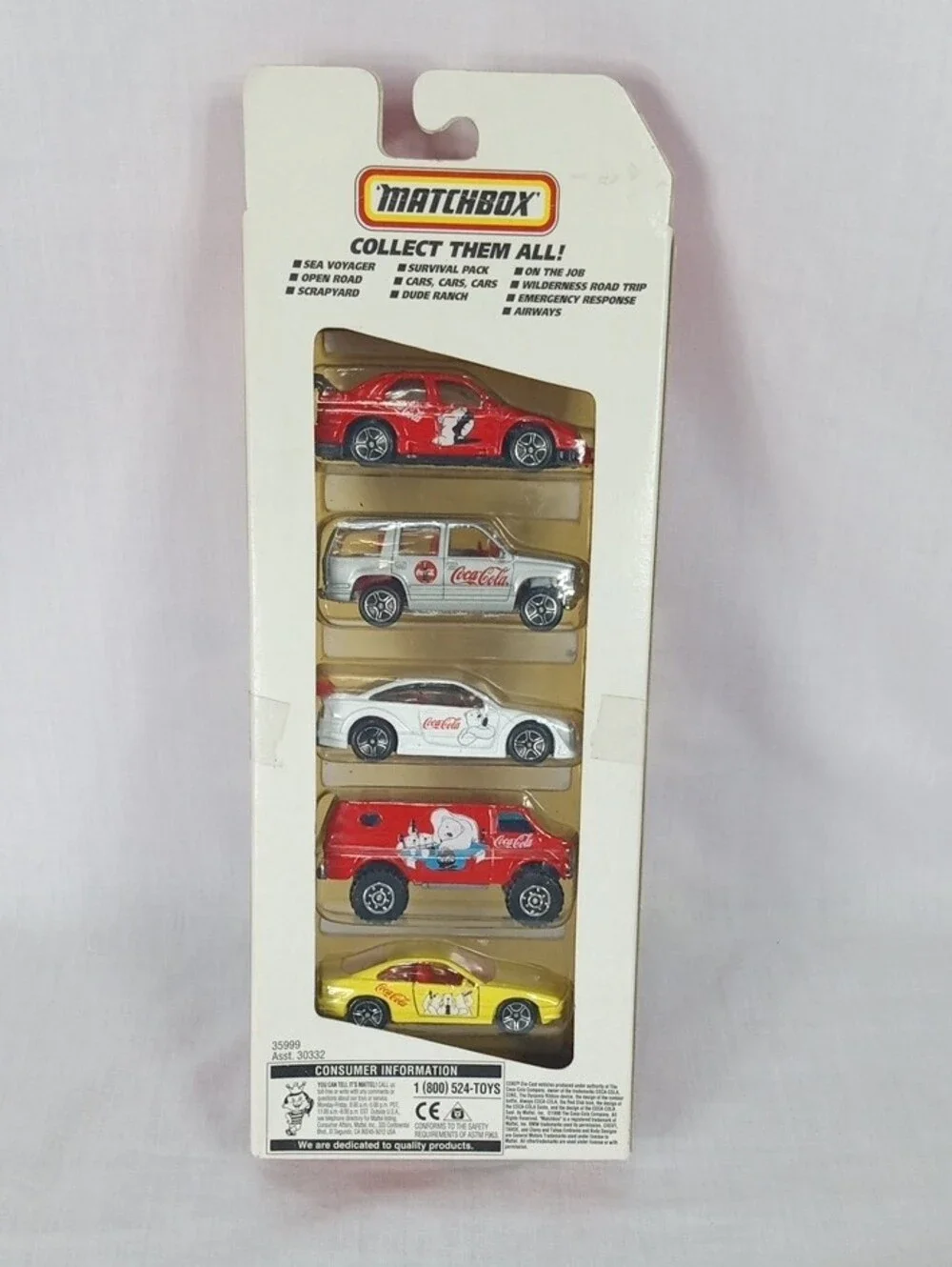 Matchbox & Kellogg's Kids 5-Pack Toy Car Set - Coca-Cola & Kellogg's Themed
